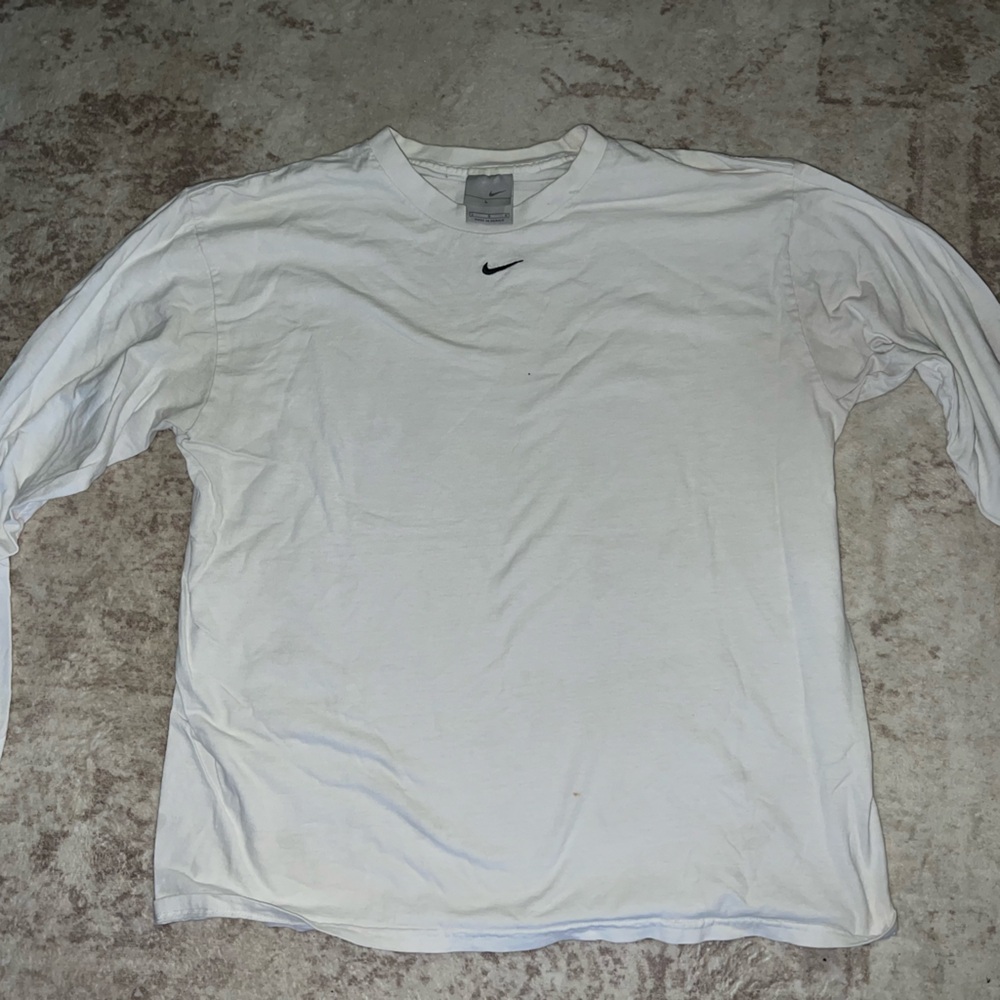Vintage nike center swoop long sleeve size large